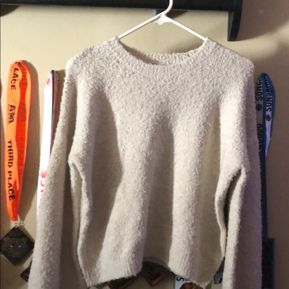 Cream wool sweatshirt